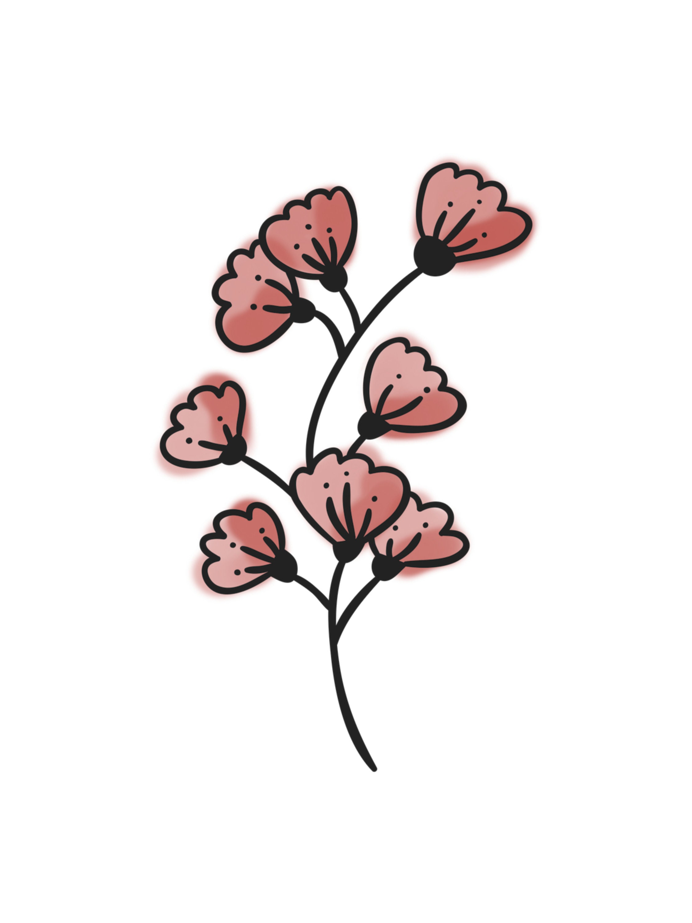 Set of 3 Floral Art Print/ Botanical Art print/ Modern prints/ Etsy