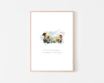 Toy Growing Up Quote Kids Wall Art
