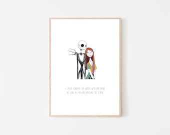 I could conquer the world - Jack Sally Halloween Wall Art Print