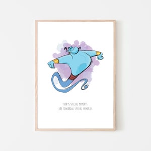 Genie wall art print