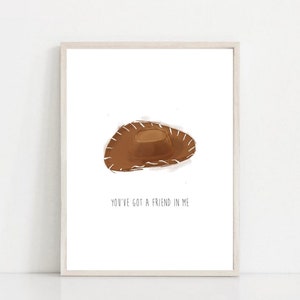 Chapeau de cow-boy en bois - Impression d&#39;art mural
