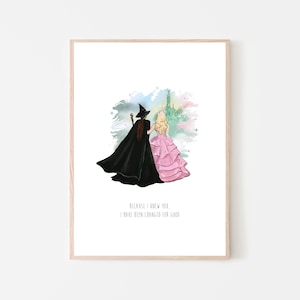 Because I knew you - Wicked Wall art print