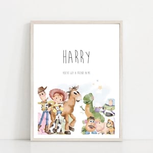 &quot;Personalisierter &quot;&quot;You&#39;ve got a Friend in Me Toy Story&quot;&quot; Druck.&quot;