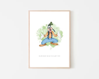Goofy wall art print