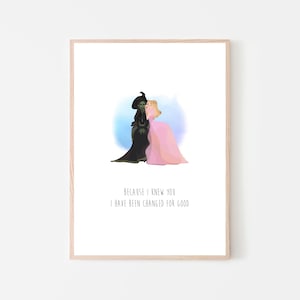 Because I knew you - Wicked Wall art print