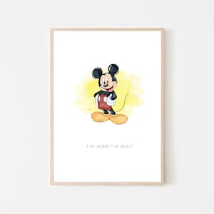 Mickey Mouse wall art print