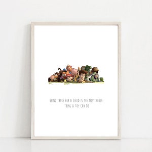 Being there Toy Story Wall Art Print