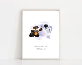 My Whole Heart Quote Wall Art Print