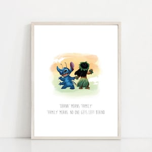 Lilo and Stitch Art Print