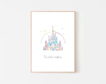 Das wird alles fix und fertig - Burg Wall Art Print