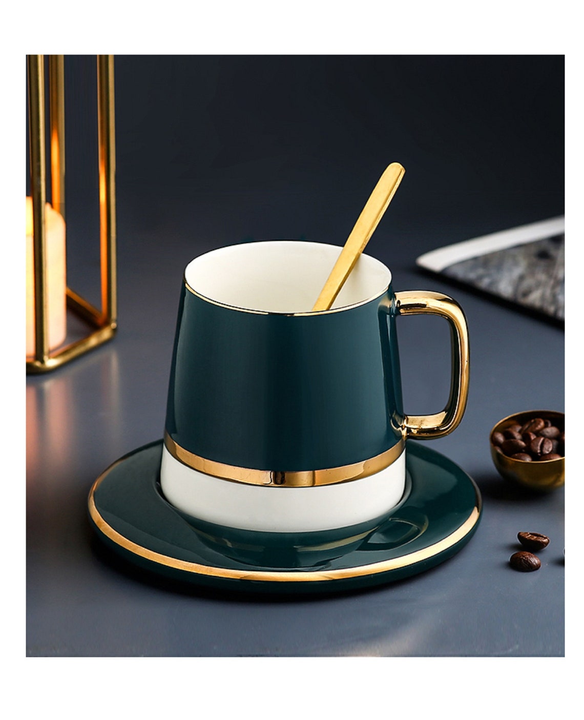 Luxury Ceramic Coffee Cup European Ceramic Coffee Cup with Lid Etsy