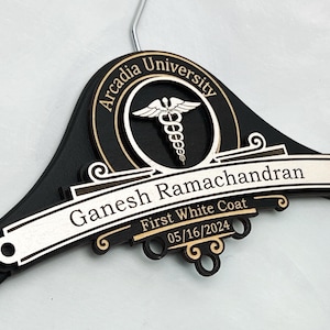 Engraved White Coat Hanger, Medical School Graduation Gift, New  Doctor Gift, New Doctor-Medical Student Gift, White Coat Hanger Gift