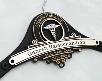 Engraved White Coat Hanger, Medical School Graduation Gift, New  Doctor Gift, New Doctor-Medical Student Gift, White Coat Hanger Gift