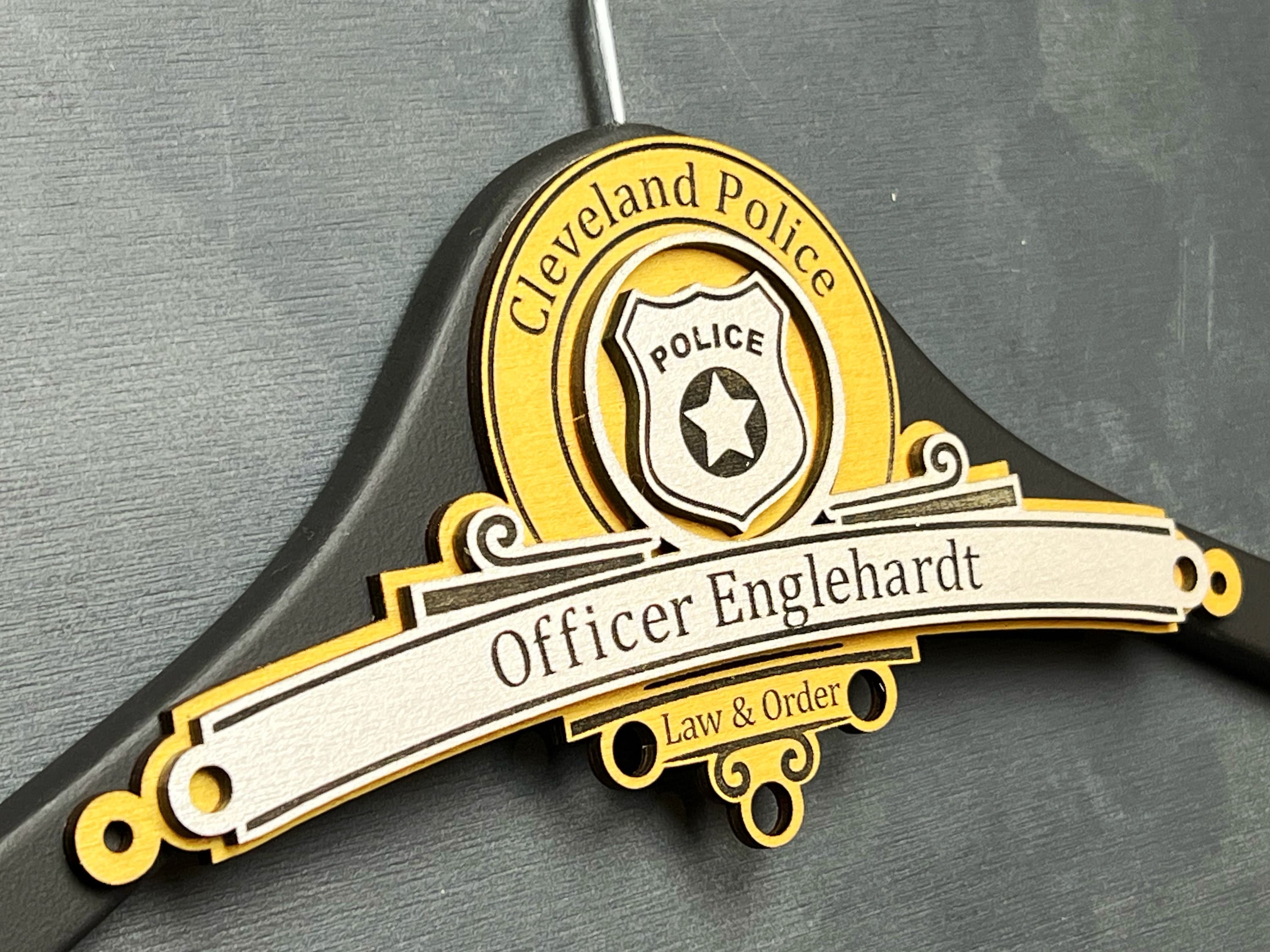 Personalized Police Officer Gifts, Police Academy Graduation Gifts, Cop  Gifts, Gifts for Law Enforcement, Personalized Police Chief Hanger. 