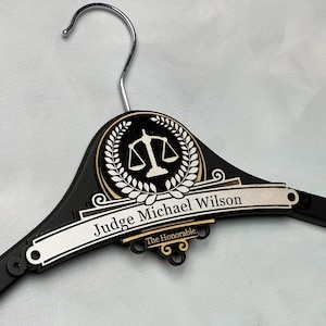 Personalized Hanger for Judge Gift for Judge Custom Hanger - Etsy