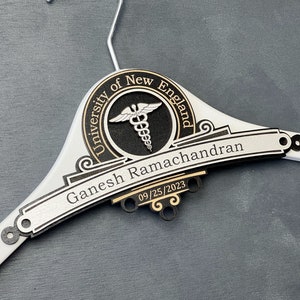 1st White Coat Hanger, Medical Student Ceremony, New Doctor Gift, Personalized Doctor Hanger, First White Coat Gift, White Coat Hanger, Gift
