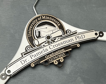 Personalized PhD Hanger, PhD Gift, Personalized PhD Graduation Gift, Doctorate Graduation Gift, Hooding Ceremony Gift, Doctoral Candidate