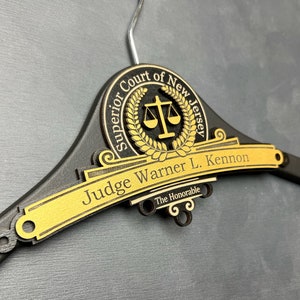 Gift for Lawyers, Personalized Gift Ideas for Judge, Investiture Ceremony, Personalized Hanger for Judge, Personalized Robe Hanger, Law
