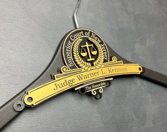 Gift for Lawyers, Personalized Gift Ideas for Judge, Investiture Ceremony, Personalized Hanger for Judge, Personalized Robe Hanger, Law