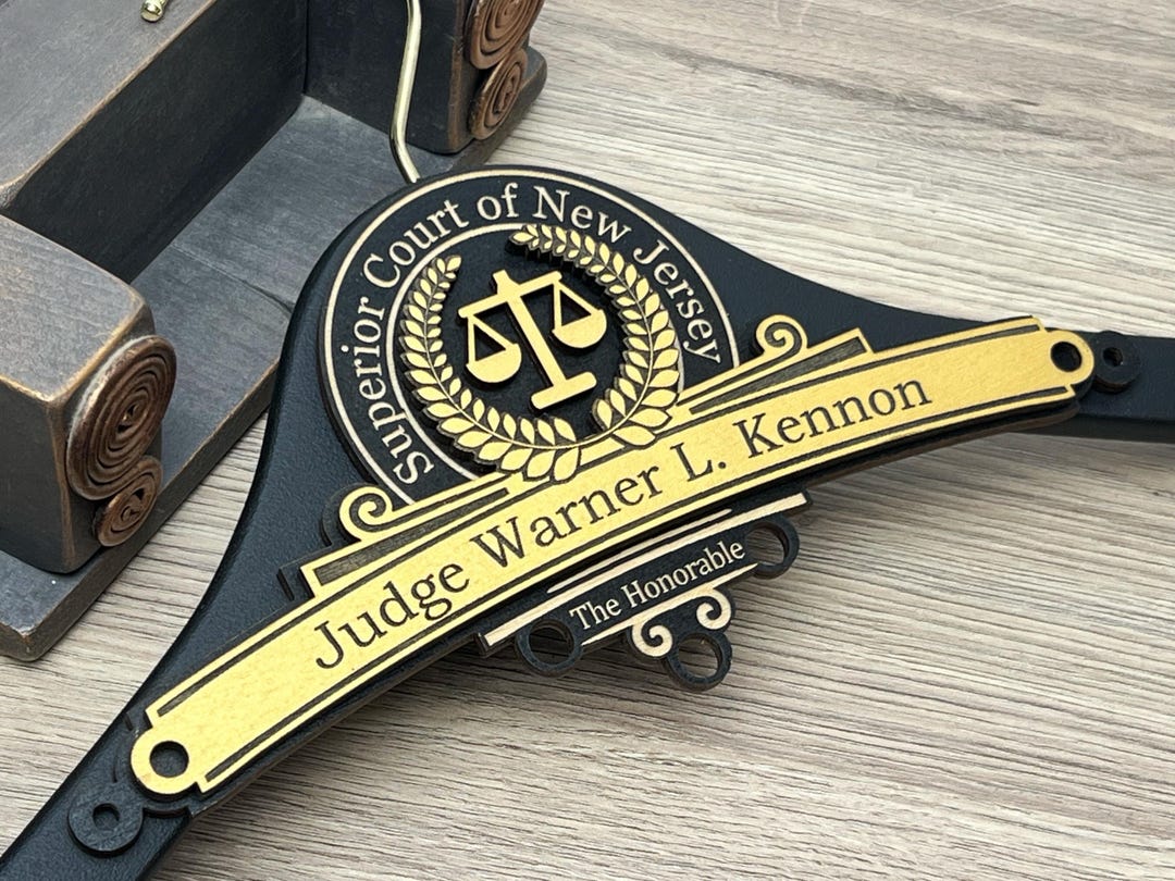 Personalized Judge Robe Hanger: Scales of Justice, Investiture Gift ...