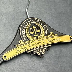 Personalized Hanger for Judge, Gift for Judge, Custom Hanger ...