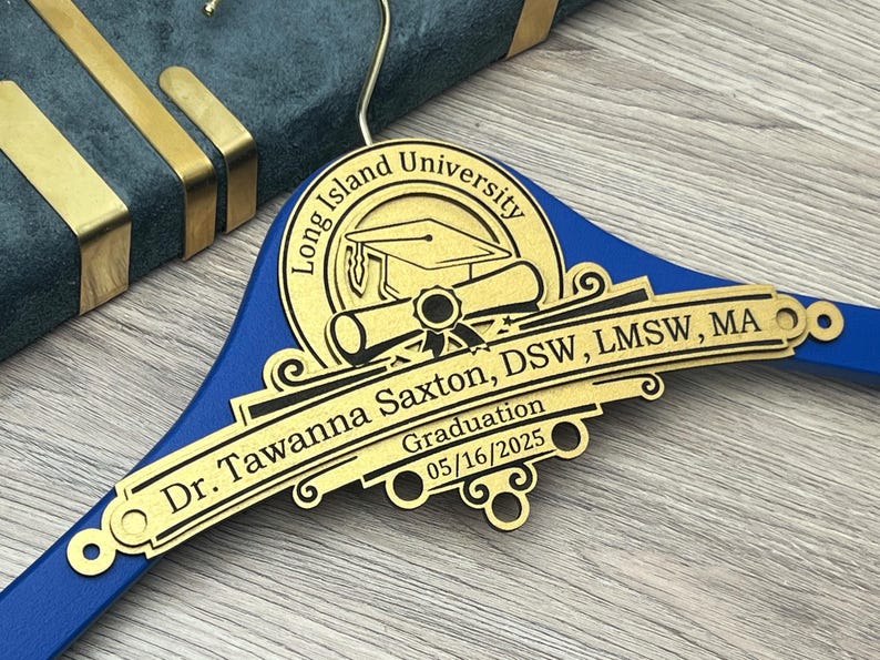 Personalized PhD Hanger, PhD Gift, Personalized PhD Graduation Gift, Doctorate Graduation Gift, Hooding Ceremony Gift, Doctoral Candidate