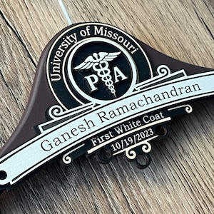PA-Geschenke für PA-C-Studentengeschenk, individuelles Geschenk für Arzthelfer-Abschlussgeschenk, 1. Weißer Kittel-Geschenk, weißer Kittel-Zeremonie