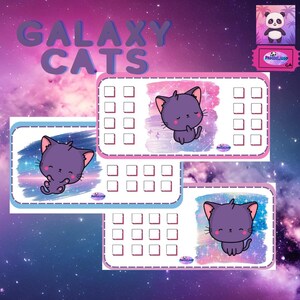 Money Savings Challenge Galaxy Cats Save, Cash Stuffing