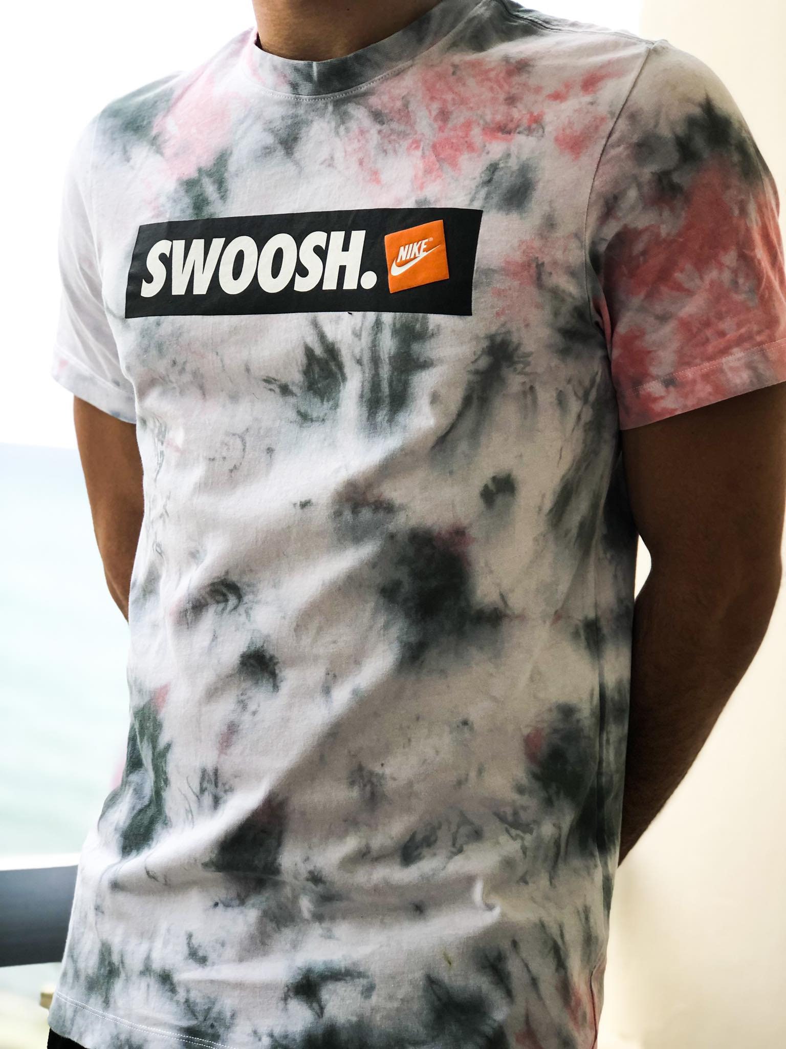 mens nike tie dye t shirt