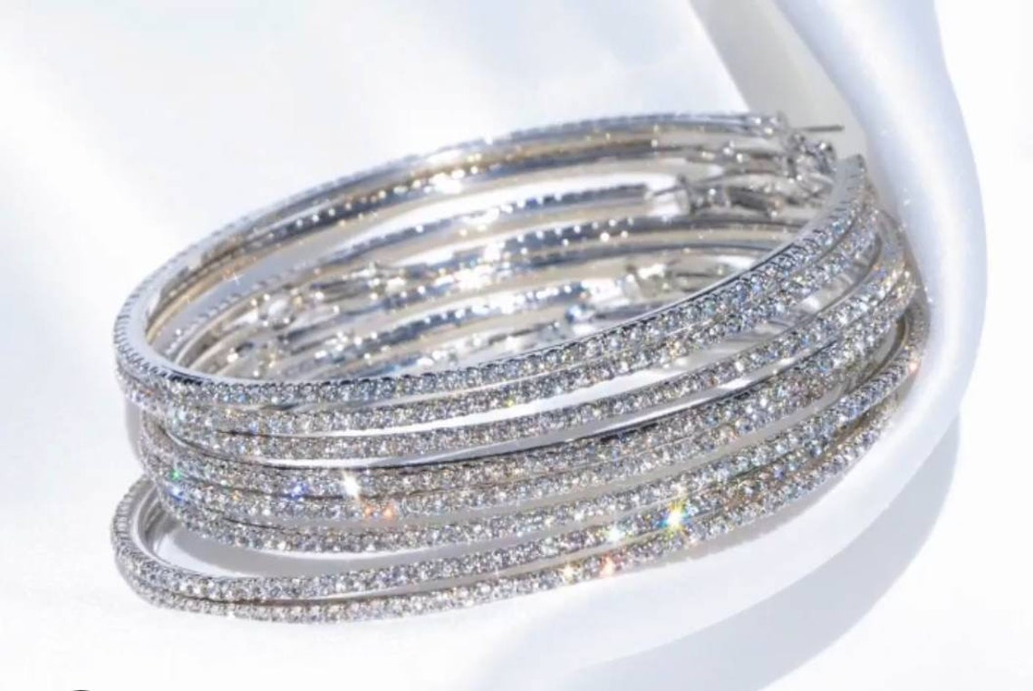 large rhinestone hoops