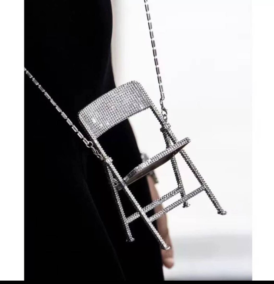 Bling Chair Purse Rhinestone Messenger chair hand bag Desk Etsy