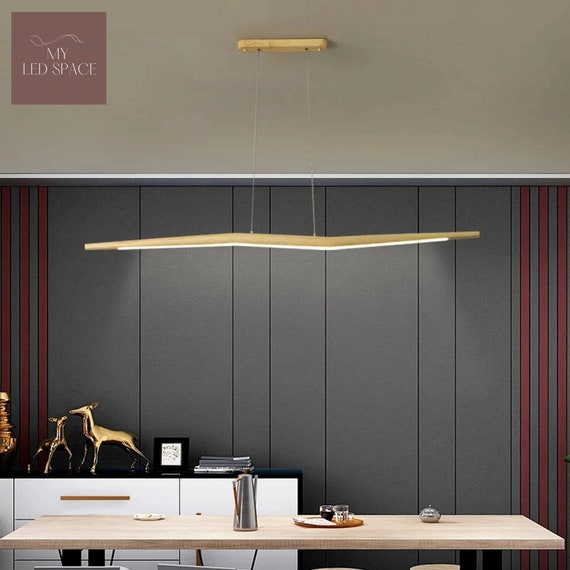 Wave Led Linear Suspension Hanging, Linear Led Light Fixture Canada