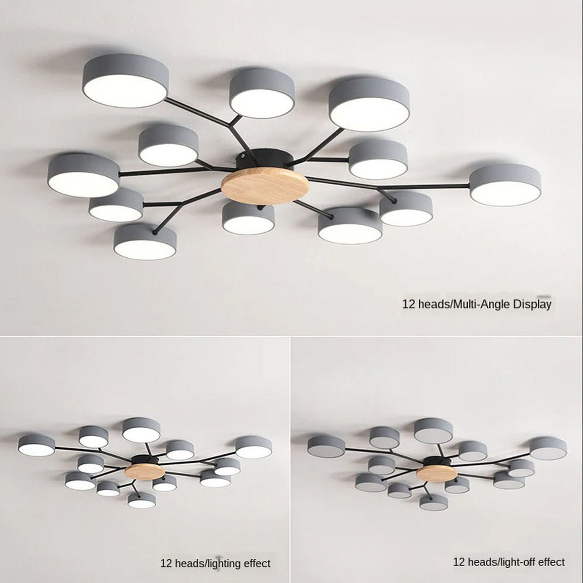 Modern Tree Branches Style Colorful LED Ceiling Lights Fixture Etsy