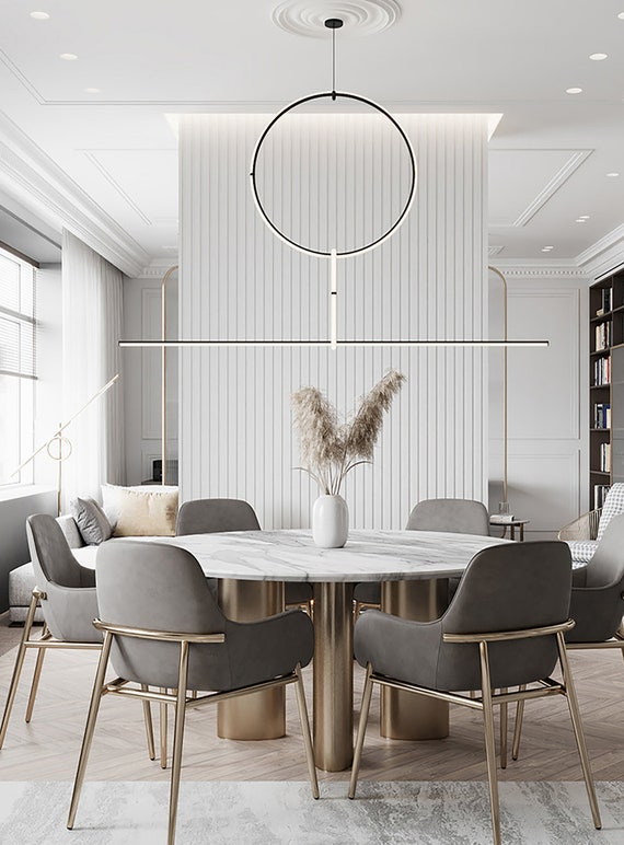 Lighting Living Room Bedroom Modern Nordic Stainless Steel Various ...