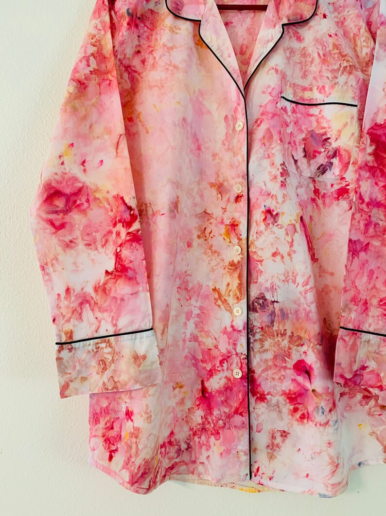 Tie Dye Long Sleeve Nightgown Pajamas Sleepwear Jcrew Nightshirt
