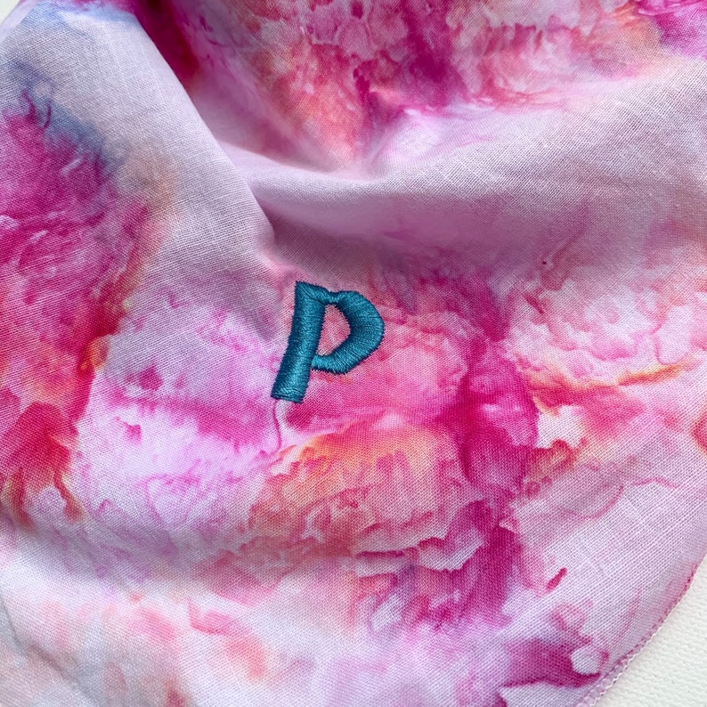 Personalize Tie Dye Pet Bandanas Custom Embroidery