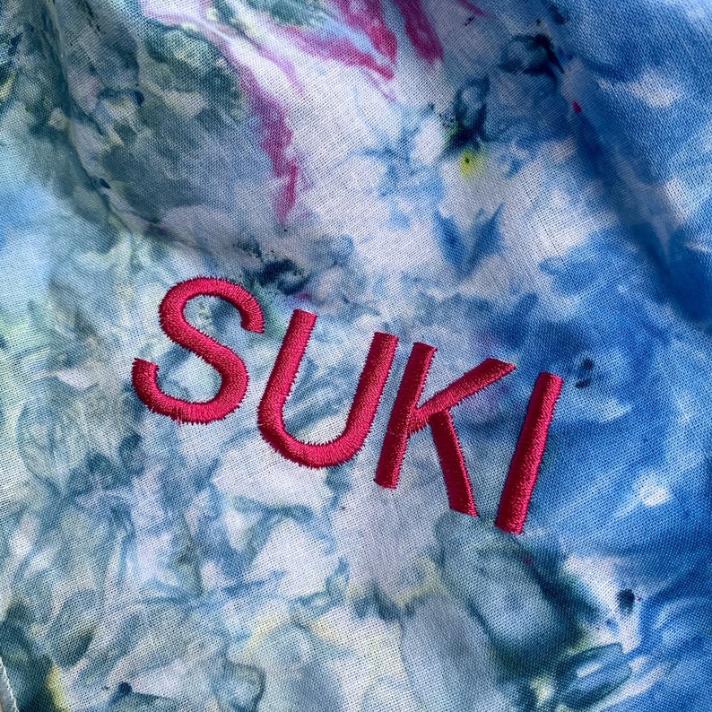 Personalize Tie Dye Pet Bandanas Custom Embroidery