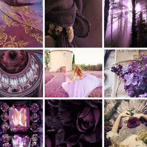 Royalcore Aesthetic Wall Collage Kit Purple Room Decor - Etsy