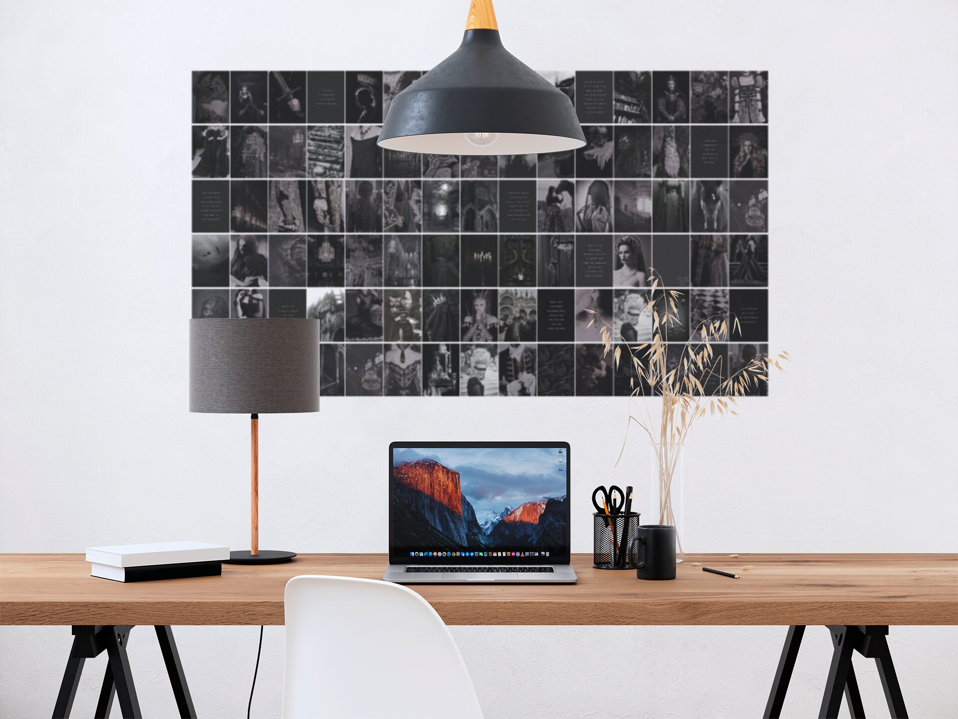 Royalcore Aesthetic Wall Collage Kit, Black Room Decor, Collage Kit