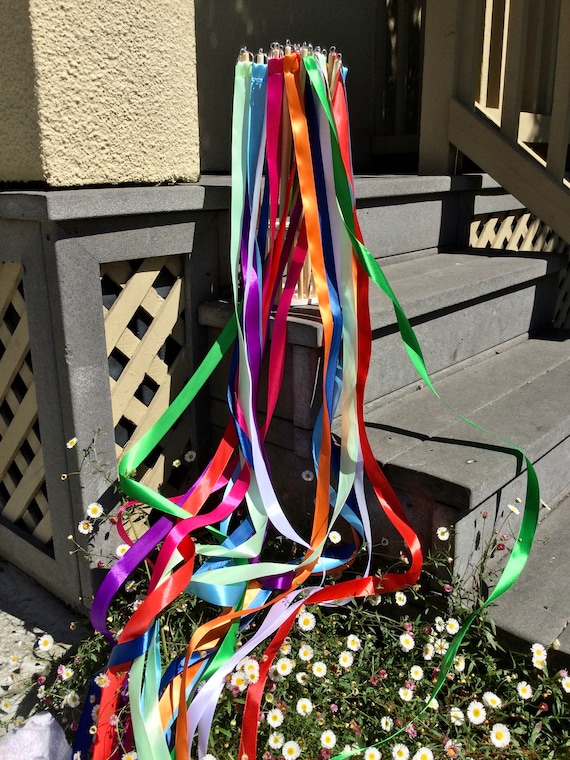 Rainbow best sale ribbon wands
