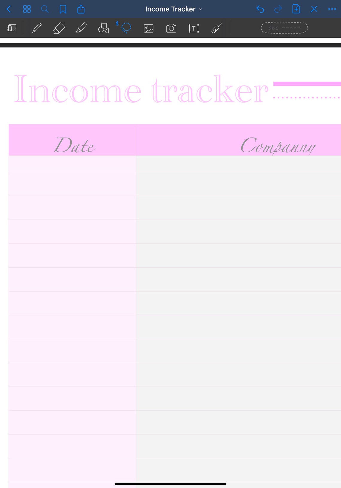 Printable tracker log editable money tracker Etsy