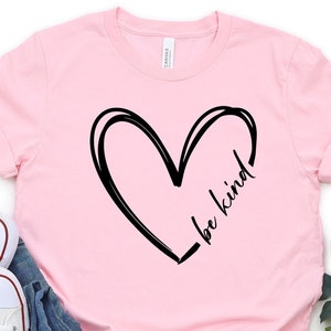 Positivity Pink Tee: Kind Heart Anti-Bullying Shirt