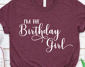 I'm The Birthday Girl Shirt, Birthday Girl Tee, Cute Birthday Outfit, Girls Birthday Shirt, Party Shirt