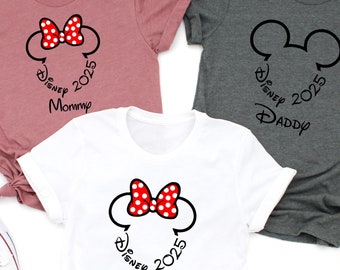 Personalized Mickey and Minnie Castle Tee for Disney Vacation and Holidays