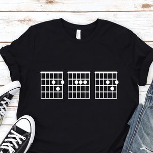 Dad Guitar Chord Shirt, Gift for Guitar Dad, Christmas Gift for Dad, Best Dad Ever, Guitar Dad Shirt, Father's Day Gift, Gift for Da.