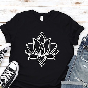 Namaste Shirt, Lotus Flower Shirt, Yoga Shirt, Meditation Shirt, Yoga Gift Shirt, Zen Shirt, Mandala Tee