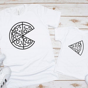 Matching Pizza Slice Family T-Shirts, Matching Dad Baby, Christmas Shirt, Father's Day Gift, Father And Son, Daddy Daughter.