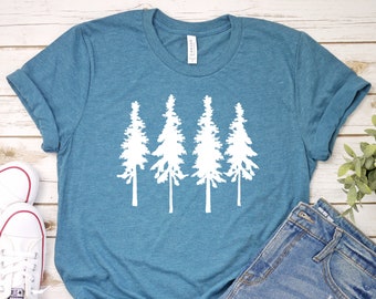 Explore Pine Forest Tee, Pine Tree Shirt, Mountain Lover T-Shirt, Camping Shirt, Hiking T Shirt, Adventure T Shirt, Forest Shirt.