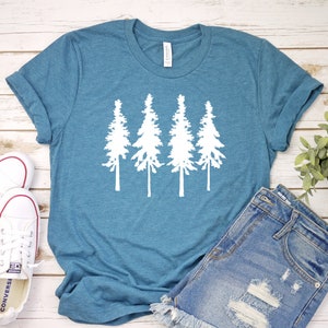 Explore Pine Forest Tee, Pine Tree Shirt, Mountain Lover T-Shirt, Camping Shirt, Hiking T Shirt, Adventure T Shirt, Forest Shirt.