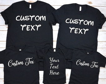Family Custom Shirt | Personalized Name Tee, Custom Text Design, Unique Family Gift, Customizable Apparel & Matching Outfits